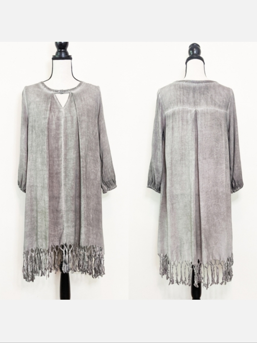 NWT Oddi Fringed Boho Dress, Size Large